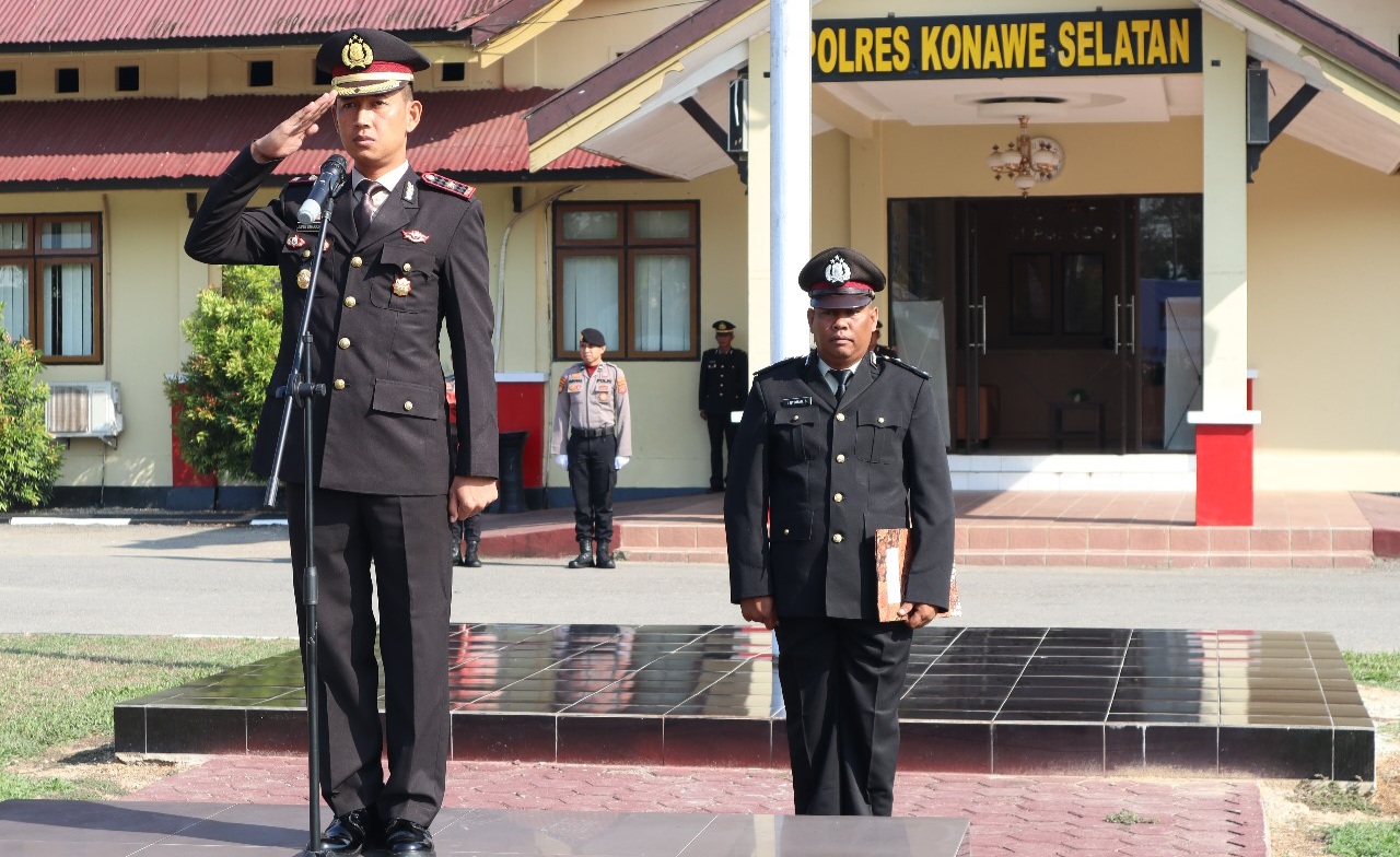 Wakapolres Konawe Selatan Pimpin Upacara Hari Sumpah Pemuda ke-95