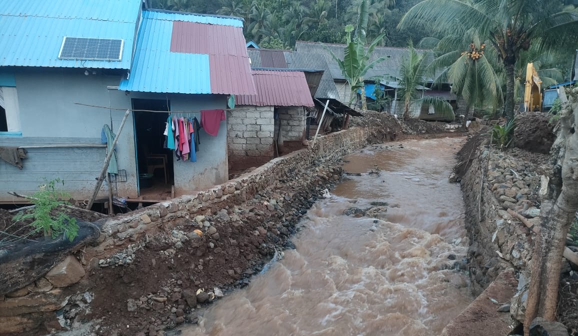 Banjir yang Melanda Laonti Surut, Aktivitas Warga Kembali Normal