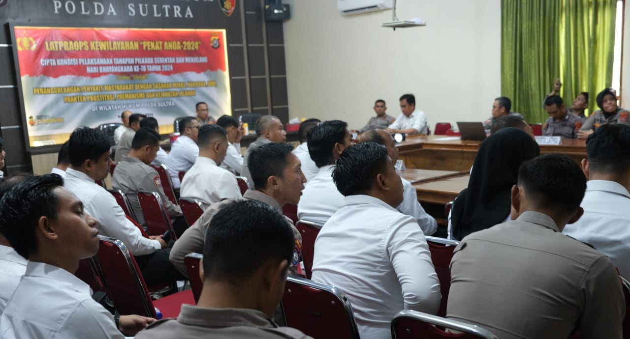 Polda Sultra Gelar Operasi Pekat Anoa 2024, Ini Sasarannya