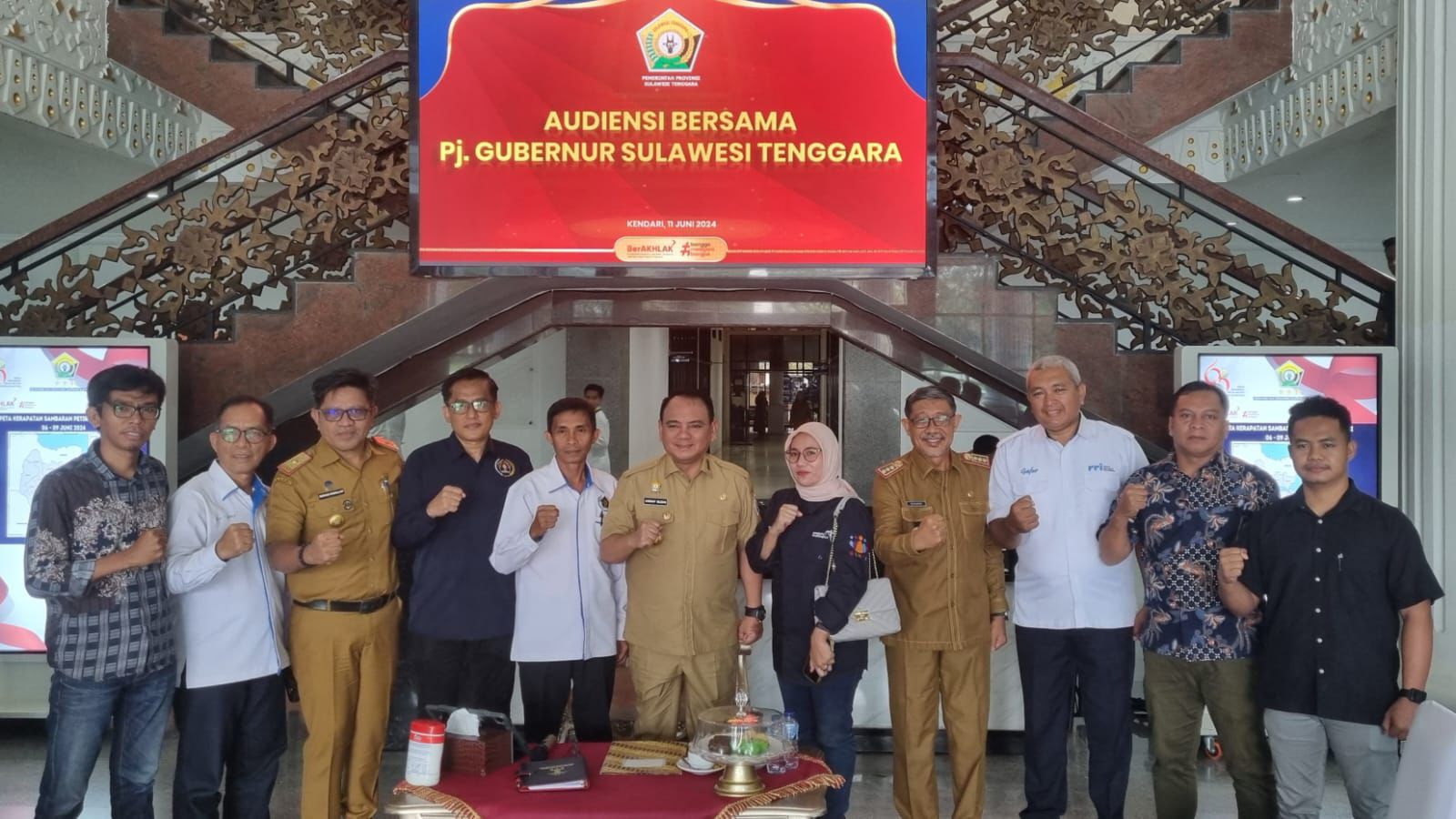 PJ Gubernur Andap Budhi Revianto Support Atlet PWI Sultra di Porwanas Kalimantan Selatan