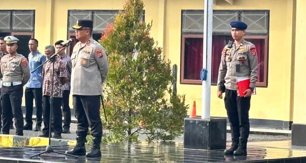 Pimpin Apel Pagi di Polres Konawe, Ini Penekanan Kapolda Sultra