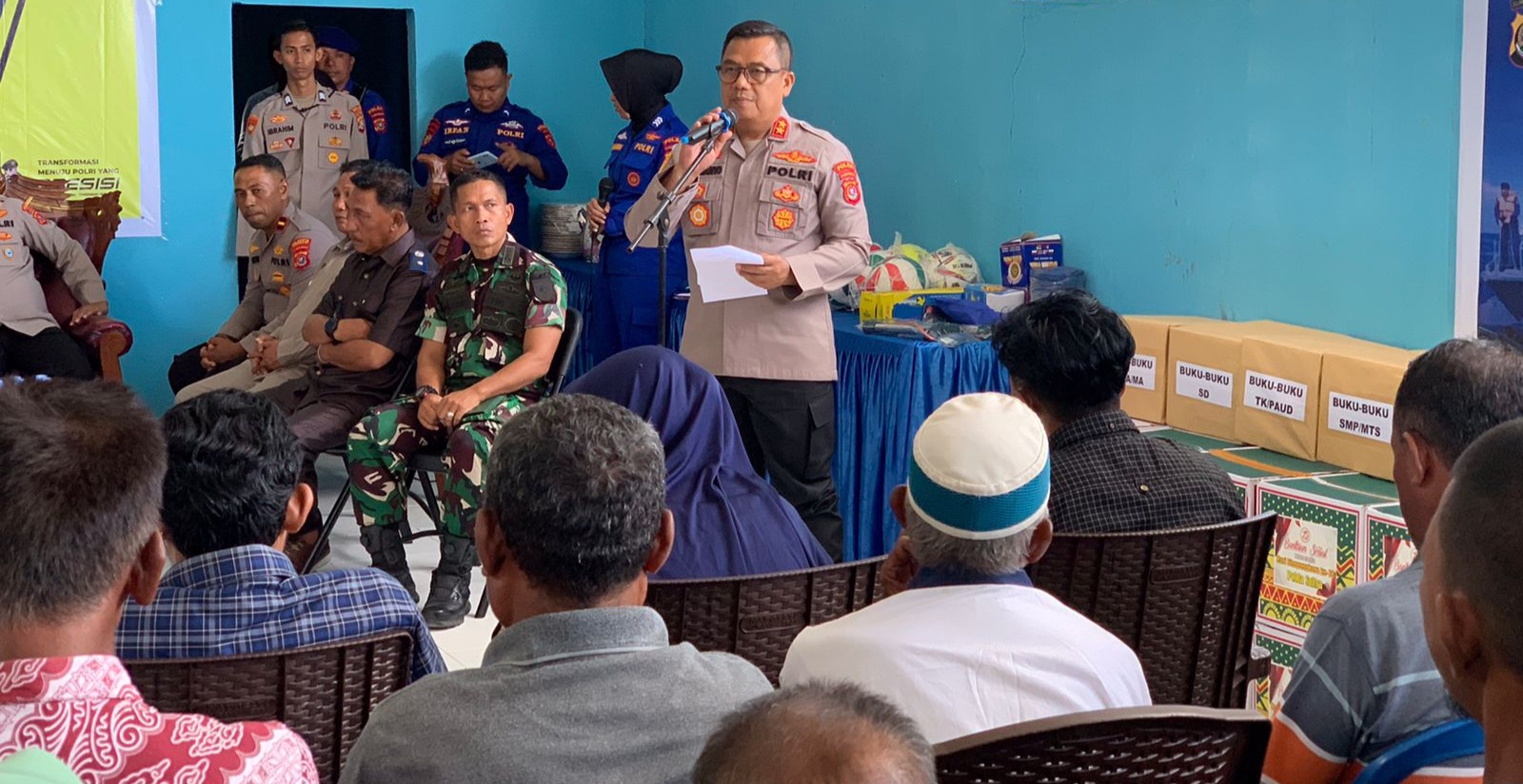 Ditpolairud Polda Sultra Gelar Sambang Nusa Presisi di Pulau Saponda