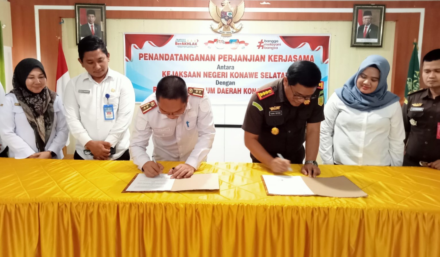 Perkuat Koordinasi Penanganan Hukum Bidang Datun, Kejari dan RSUD Konawe Selatan Teken Kerja Sama