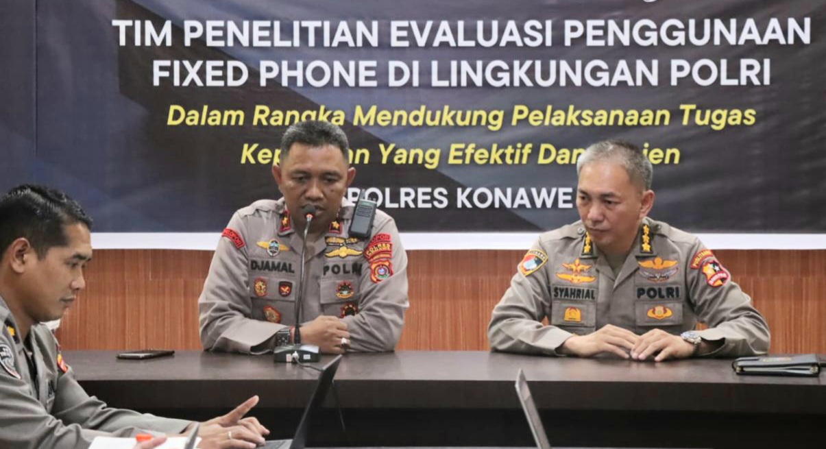 Tim Puslitbang Polri Teliti dan Evaluasi Penggunaan Fixed Phone di Polda Sultra