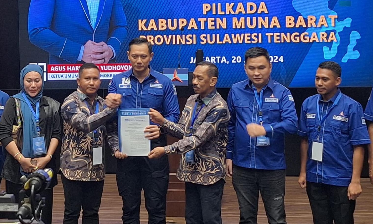 Demokrat Resmi Dukung La Ode Darwin dan Ali Basa di Pilbup Muna Barat 2024