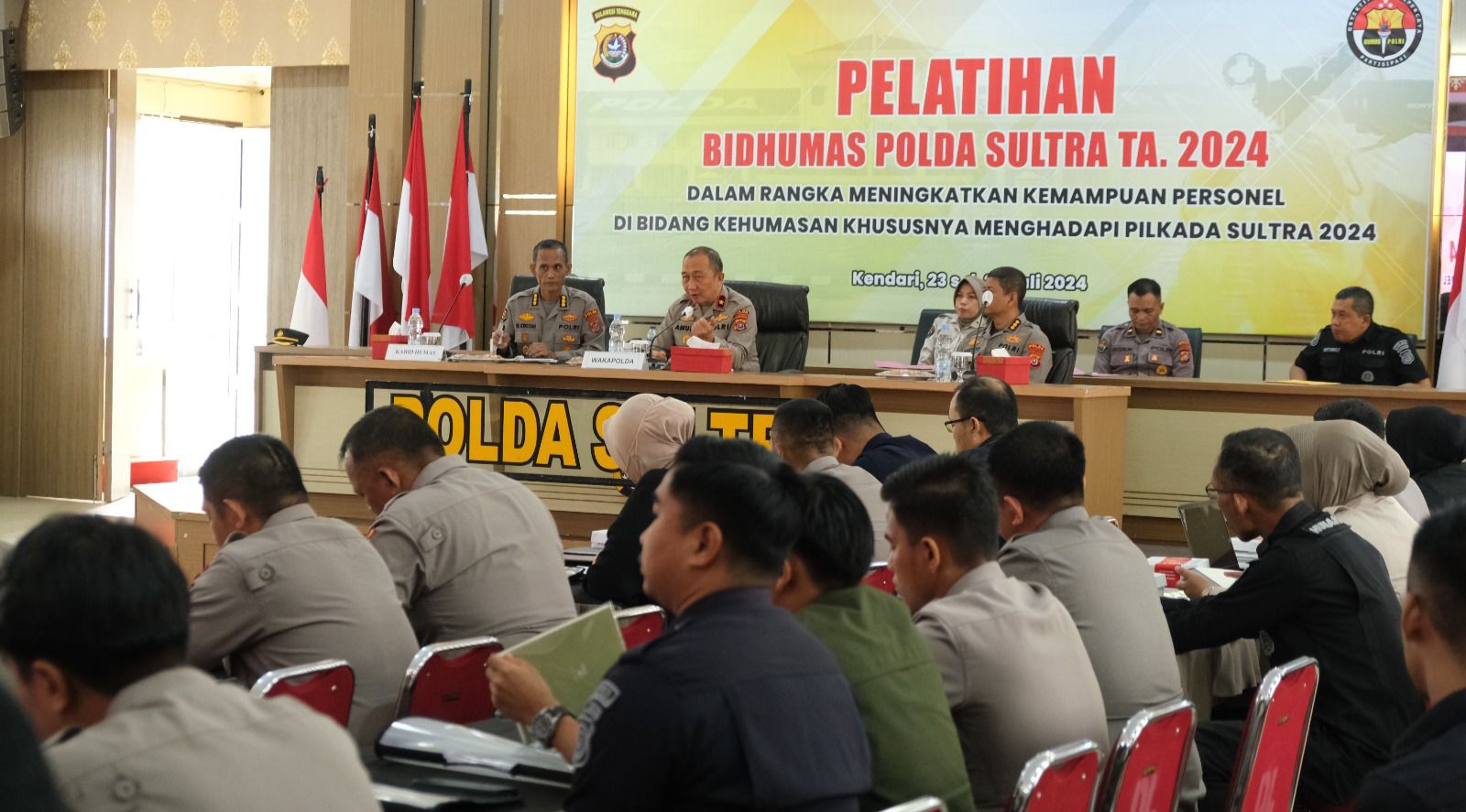 Jelang Pilkada 2024, Personel Humas Polda Sultra Dilatih Kelola Informasi yang Mudah dan Cepat