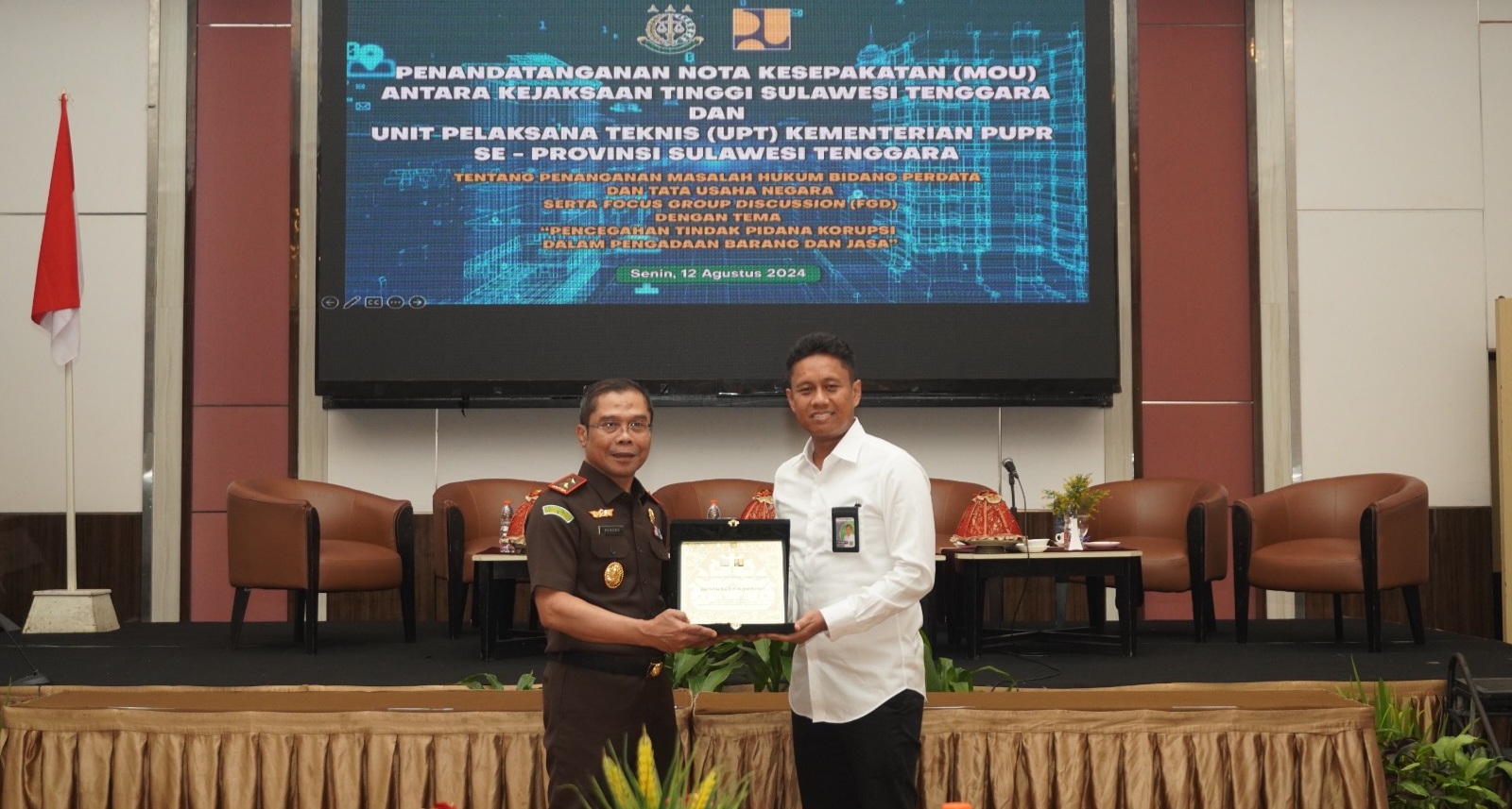 Tingkatkan Kontribusi Pembangunan Nasional, Kejati Sultra dan UPT Kementerian PUPR se-Sulawesi Tenggara Teken MoU