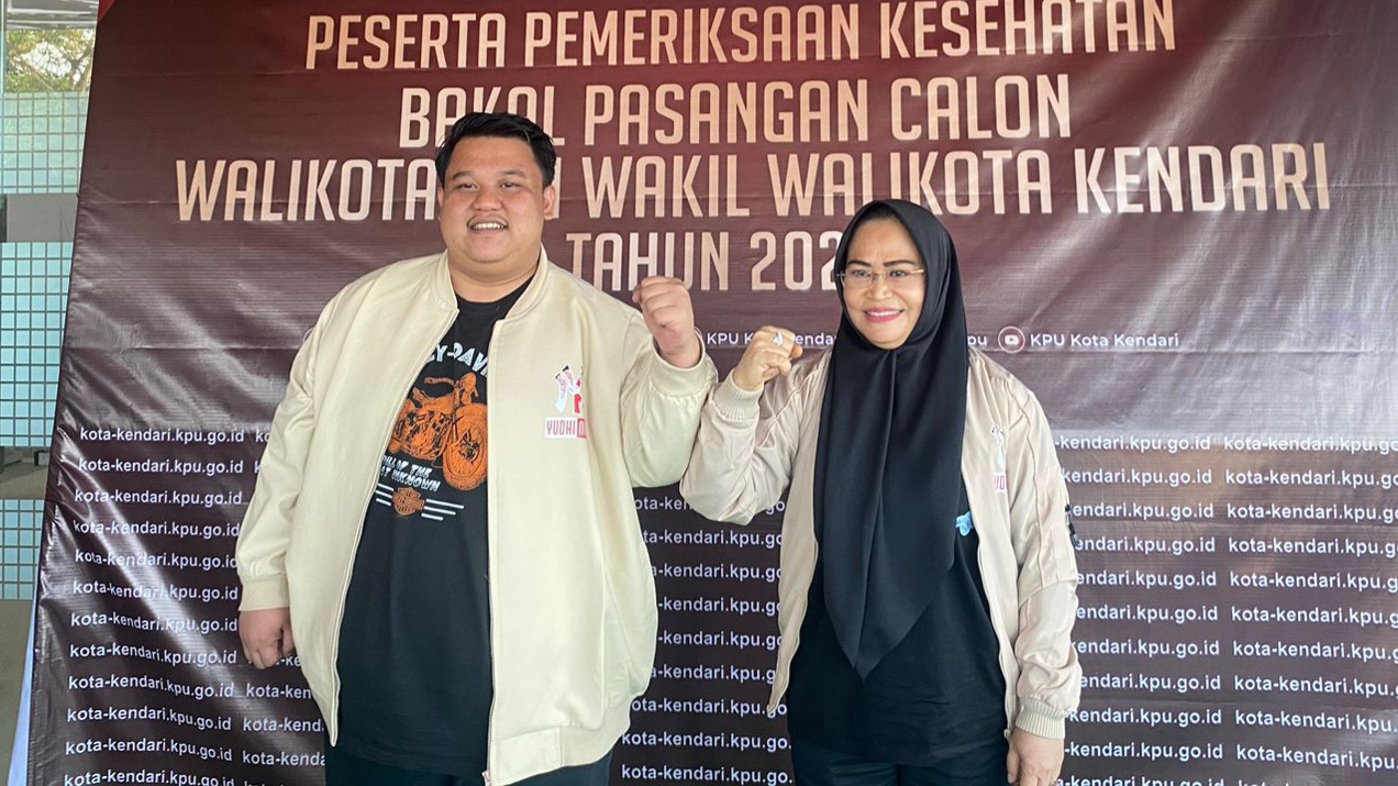 Tes Kesehatan Selesai, Yudhi-Nirna Siap Jalankan Program 'Kendari Menyala'