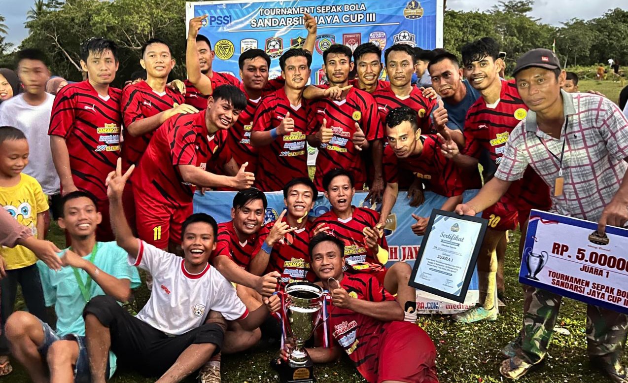 Kalahkan Motaha Utama FC di Final, Sprenza Sandarsih FC Juara Turnamen Sandarsih Jaya Cup III