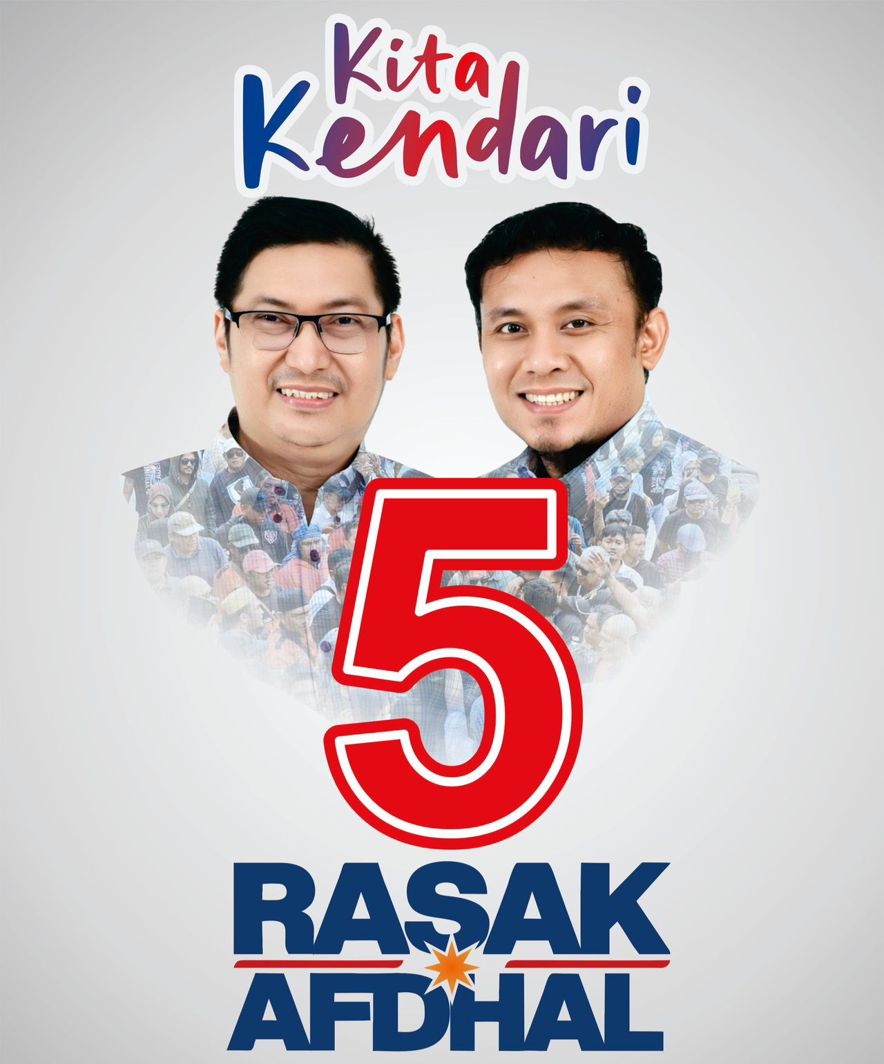 Makna Nomor Urut 5, Rasak Afdhal Insyaallah Akan Menjadi Wali Kota dan Wakil Wali Kota Kendari Kelima