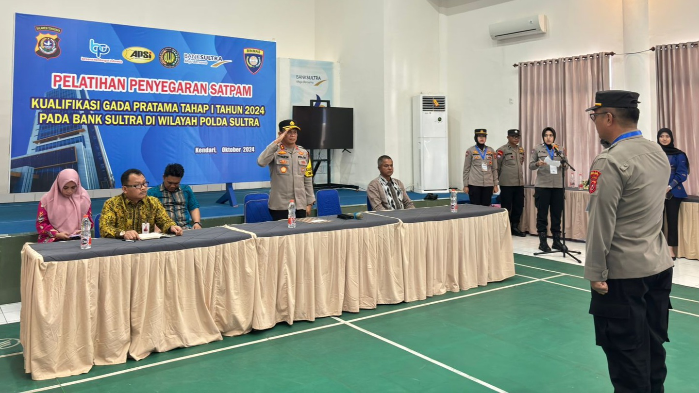 Puluhan Satpam di Kendari Jalani Latihan Penyegaran Perpanjangan Kartu Anggota