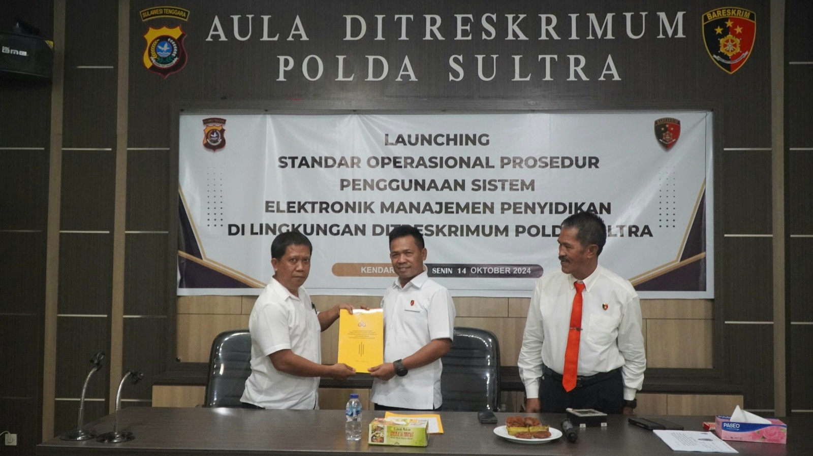 Ditreskrimum Polda Sultra Launching SOP Sistem Elektronik Manajemen Penyidikan Tindak Pidana