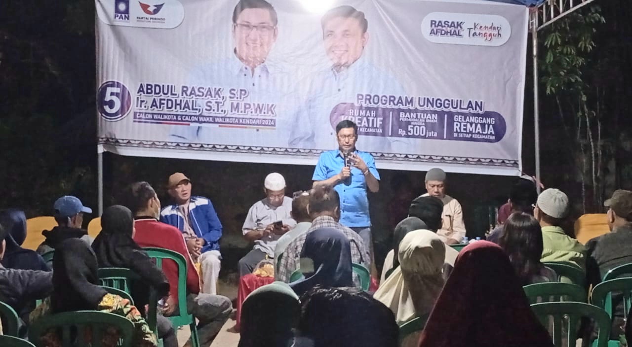 Kampanye di Kemaraya, Rasak-Afdhal Kenalkan Program Unggulan Untuk Kota Kendari yang Lebih Baik