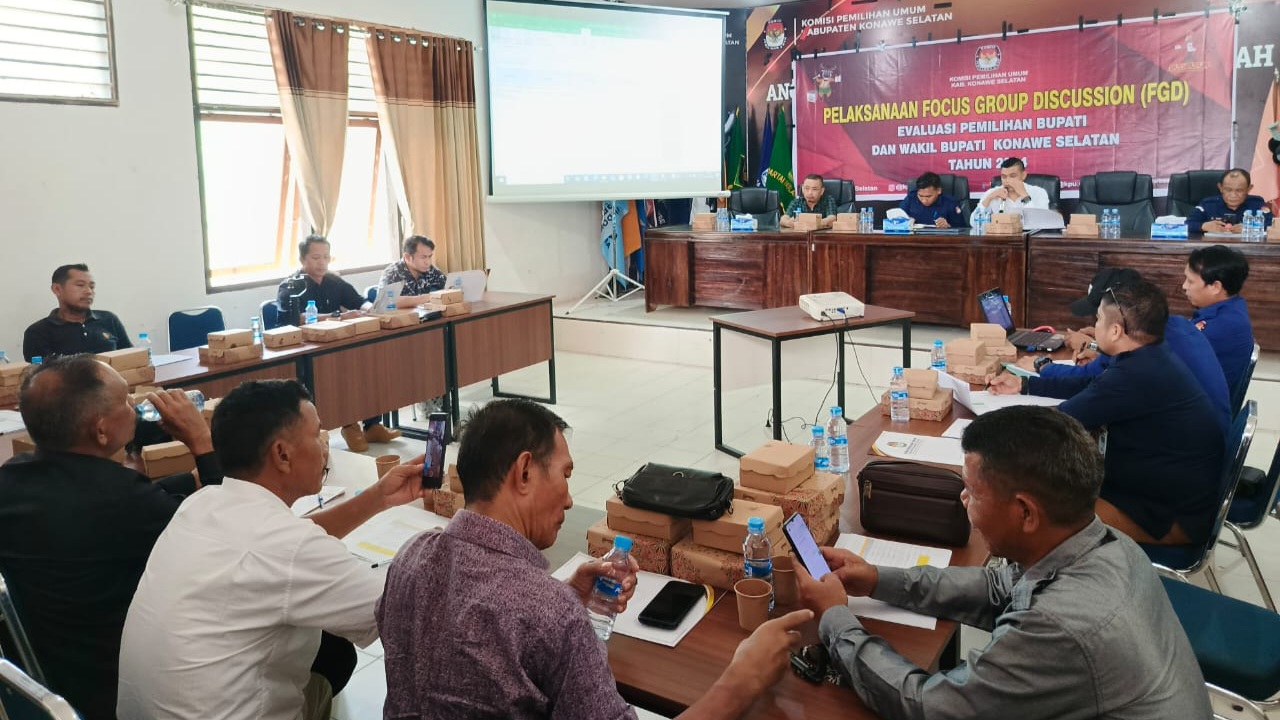 Evaluasi Pilkada 2024, KPU Konawe Selatan Gelar FGD